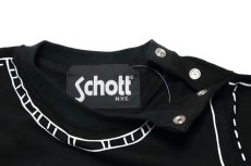 画像2: Schott(ショット)だまし絵ロゴTシャツ【ブラック】 (2)
