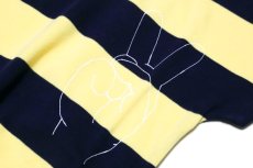 画像5: Geewhiz(ジーウィズ)ピース/ボーダー半袖Tシャツ【navy×yellow】 (5)