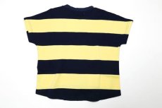 画像6: Geewhiz(ジーウィズ)ピース/ボーダー半袖Tシャツ【navy×yellow】 (6)