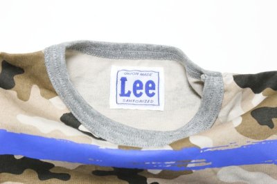 画像1: Lee×StompStamp(リー×ストンプスタンプ)   ポケット付カモフラボーダーTシャツ【カモフラージュ】