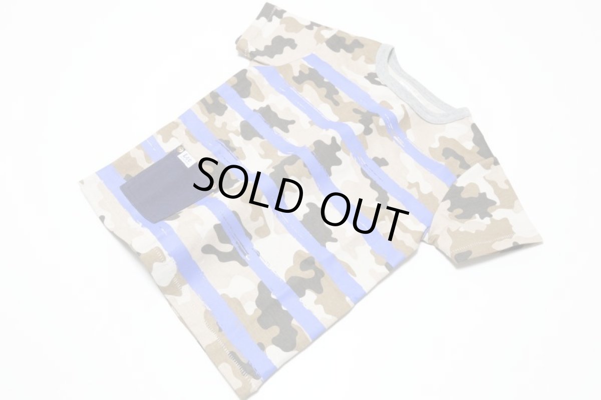 画像3: Lee×StompStamp(リー×ストンプスタンプ)   ポケット付カモフラボーダーTシャツ【カモフラージュ】 (3)