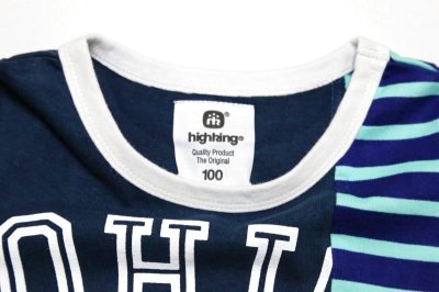 画像1: HIGHKING(ハイキング)joint short sleeve【navy】