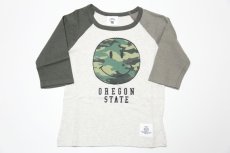 画像2: 【SALE30%OFF】SMOOTHY(スムージー) Smile ラグラン7分丈Tee【KHAKI】 (2)