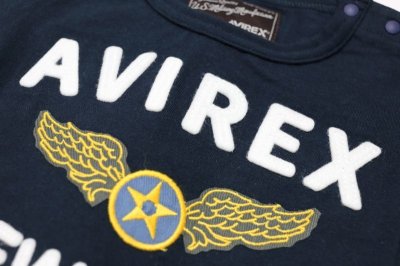 画像2: AVIREX (アヴィレックス) フェルト刺繍Tシャツ【コン】【80-140cm】