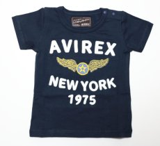 画像1: AVIREX (アヴィレックス) フェルト刺繍Tシャツ【コン】【80-140cm】 (1)