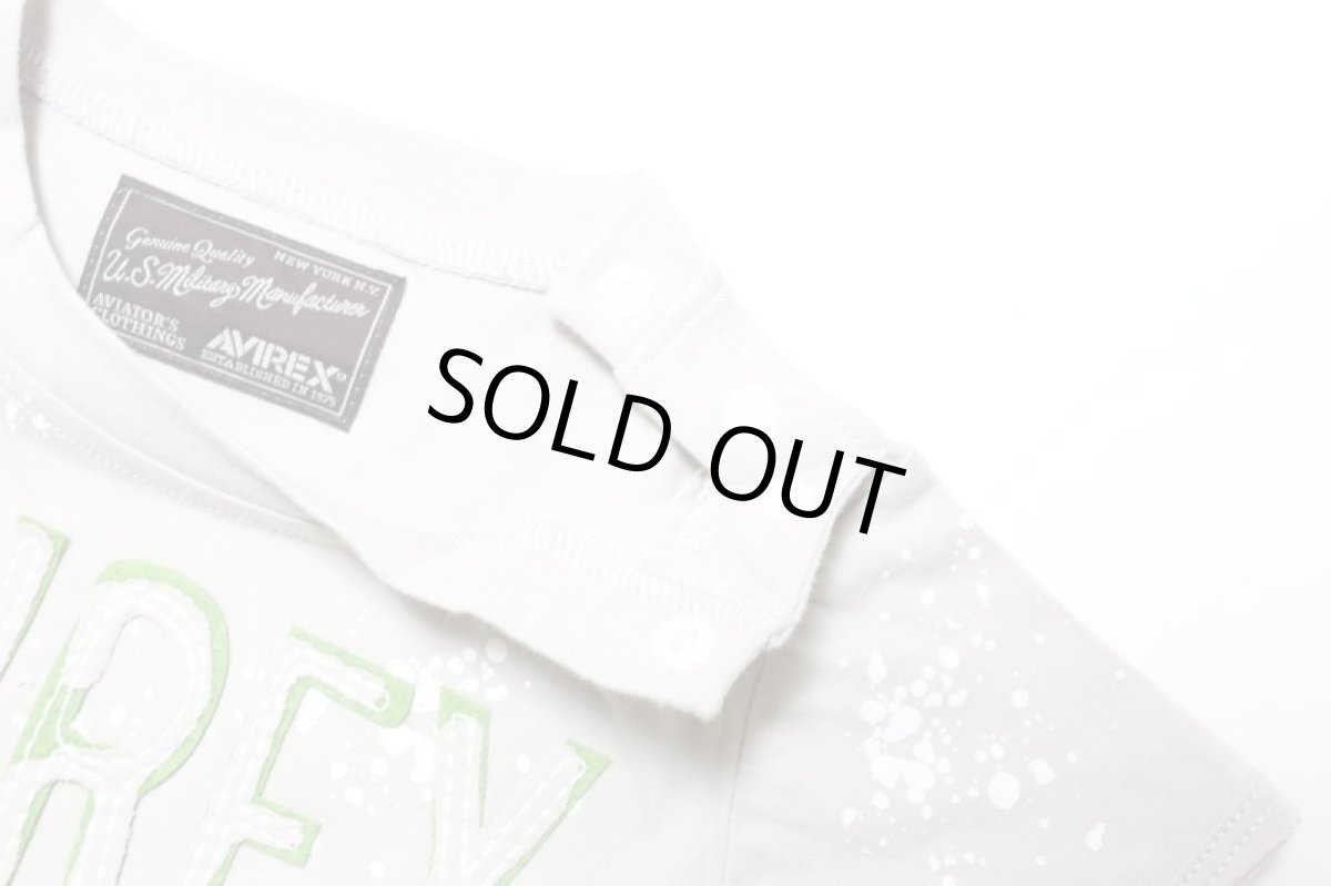 画像3: AVIREX (アヴィレックス) ロゴ刺繍Tシャツ【グレー】【80-140cm】 (3)