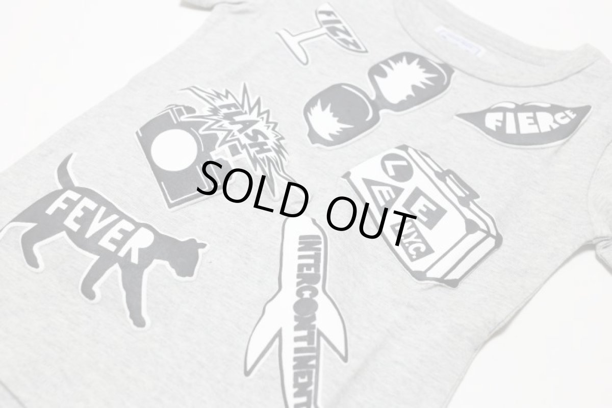 画像2: Lee(リー)×StompStamp(ストンプスタンプ) モノクロモチーフ半袖Tシャツ【グレー】【キッズ/ベビー】【80-140cm】 (2)