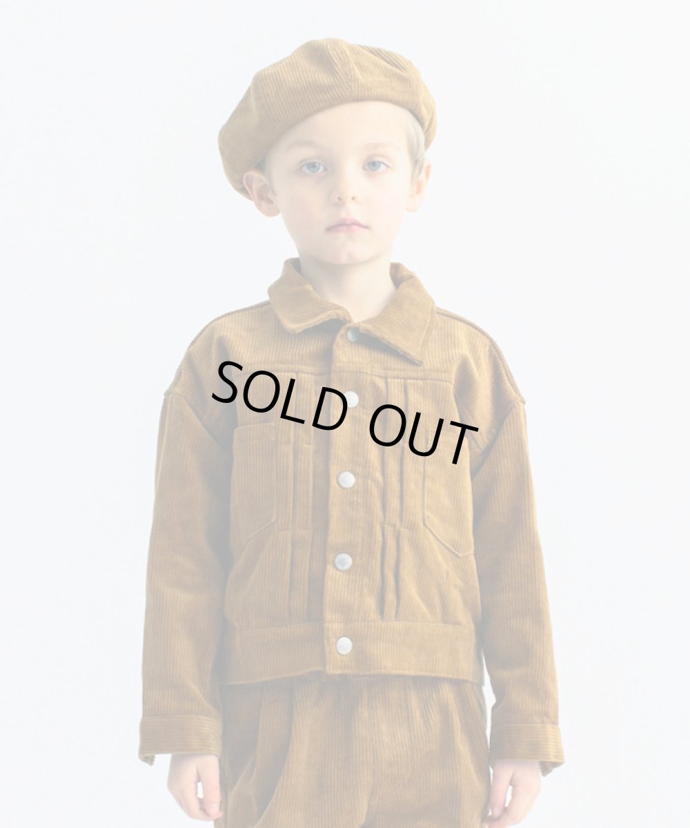 画像1: 【SALE50%OFF】SMOOTHY(スムージー) コーデュロイJK 【BROWN】【110-160cm】 (1)