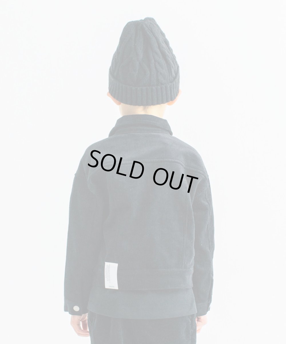 画像2: 【SALE50%OFF】 SMOOTHY(スムージー) コーデュロイJK 【BLACK】【110-160cm】 (2)