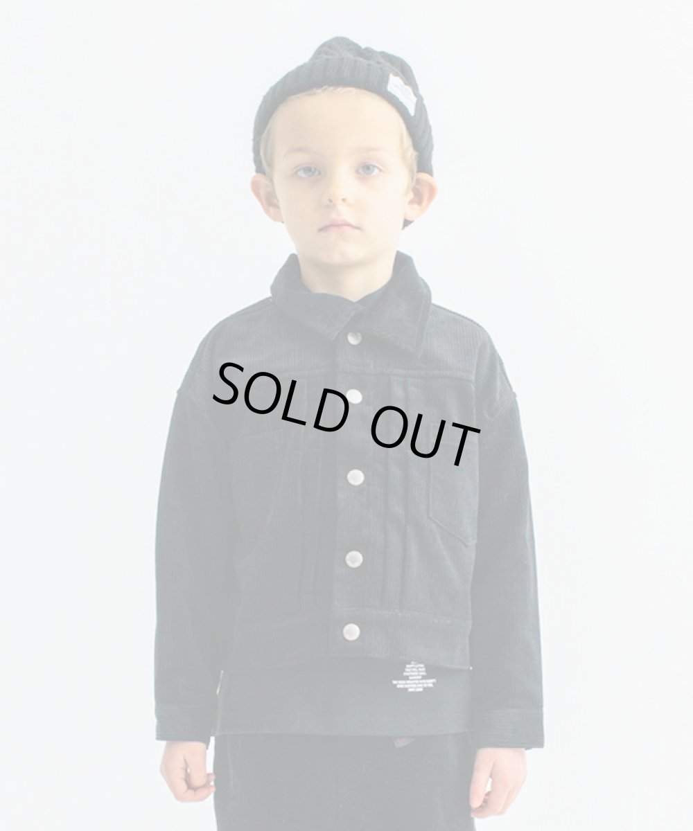 画像1: 【SALE50%OFF】 SMOOTHY(スムージー) コーデュロイJK 【BLACK】【110-160cm】 (1)