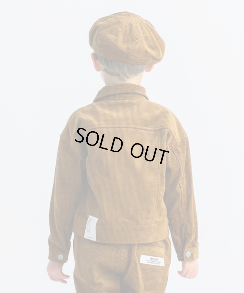 画像3: 【SALE50%OFF】SMOOTHY(スムージー) コーデュロイJK 【BROWN】【110-160cm】 (3)