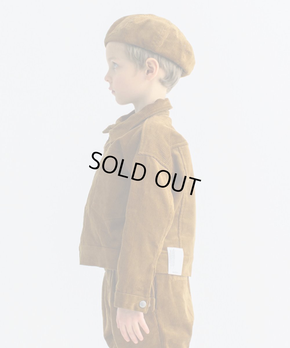 画像2: 【SALE50%OFF】SMOOTHY(スムージー) コーデュロイJK 【BROWN】【110-160cm】 (2)