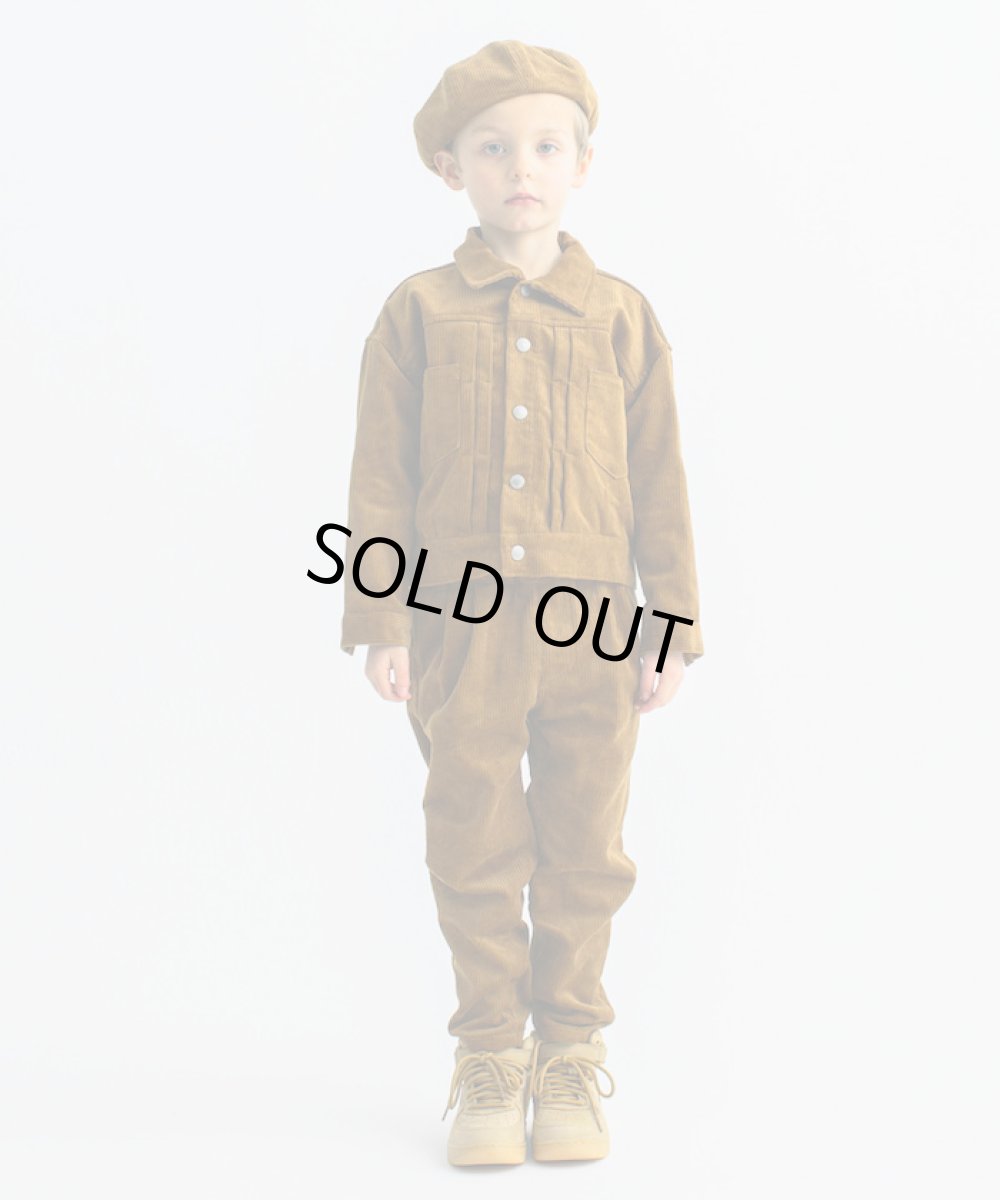 画像4: 【SALE50%OFF】SMOOTHY(スムージー) コーデュロイJK 【BROWN】【110-160cm】 (4)