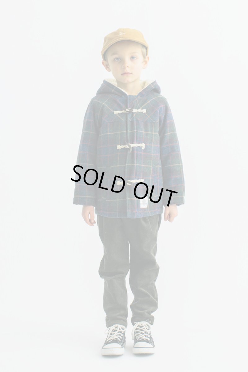 画像4: 【SALE30%OFF】SMOOTHY/スムージー/キッズ/子供服 SMOOTHY(スムージー) チェックダッフルコート 【GREEN】【110-160cm】 (4)