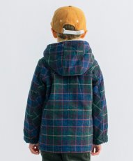 画像3: 【SALE30%OFF】SMOOTHY/スムージー/キッズ/子供服 SMOOTHY(スムージー) チェックダッフルコート 【GREEN】【110-160cm】 (3)