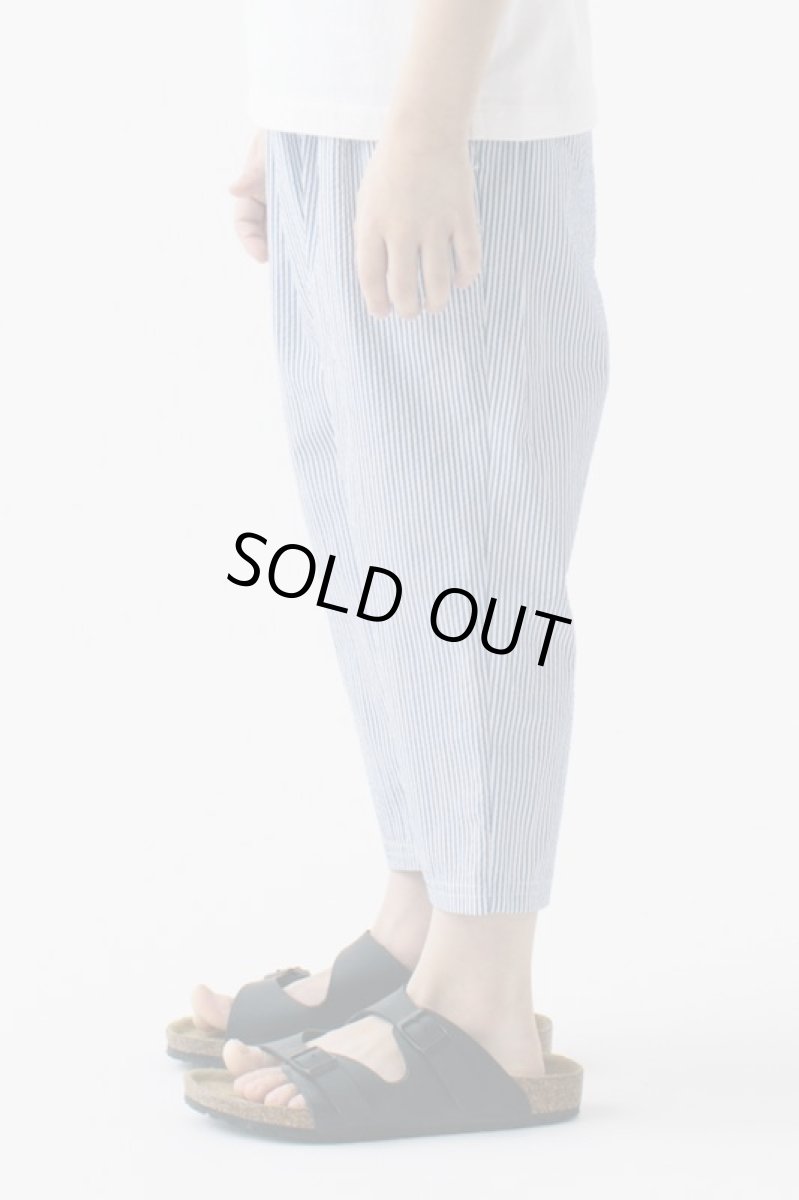 画像2: 【SALE30%OFF】SMOOTHY(スムージー) アンクルストライプパンツ 【SAX】【100-150cm】 (2)