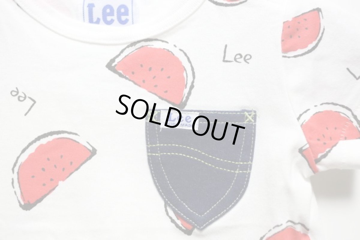 画像2: Lee(リー)×StompStamp(ストンプスタンプ)  スイカ総柄Tシャツ【ホワイト】【キッズ/ベビー】【80-120cm】 (2)