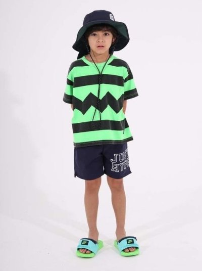 画像1: HIGHKING(ハイキング) strange short sleeve【lime】【90-150cm 】