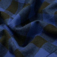 画像7: 【SALE30%OFF】SMOOTHY(スムージー) ブロックチェックフードシャツ 【BLUE】【90-160cm】 (7)