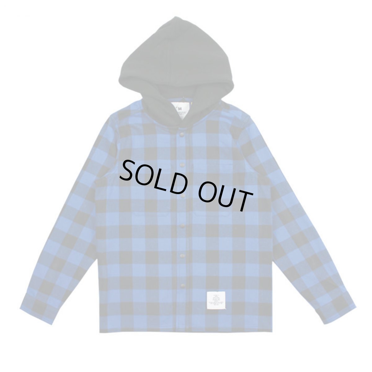 画像8: 【SALE30%OFF】SMOOTHY(スムージー) ブロックチェックフードシャツ 【BLUE】【90-160cm】 (8)
