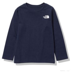 画像2: ノースフェイス tシャツ ベビー キッズ ジュニア 子供服 THE NORTH FACE L/S Square Logo Tee (ロングスリーブスクエアロゴティー) 【NY/TNFネイビー】【80-150cm】 (2)