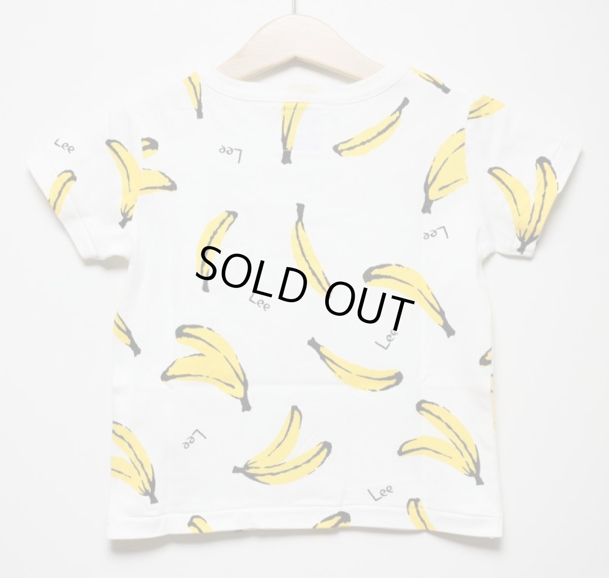 画像2: リーTシャツ ベビー キッズ 子供服 Leeバナナ総柄Tシャツ【ホワイト】【90-120cm】 (2)