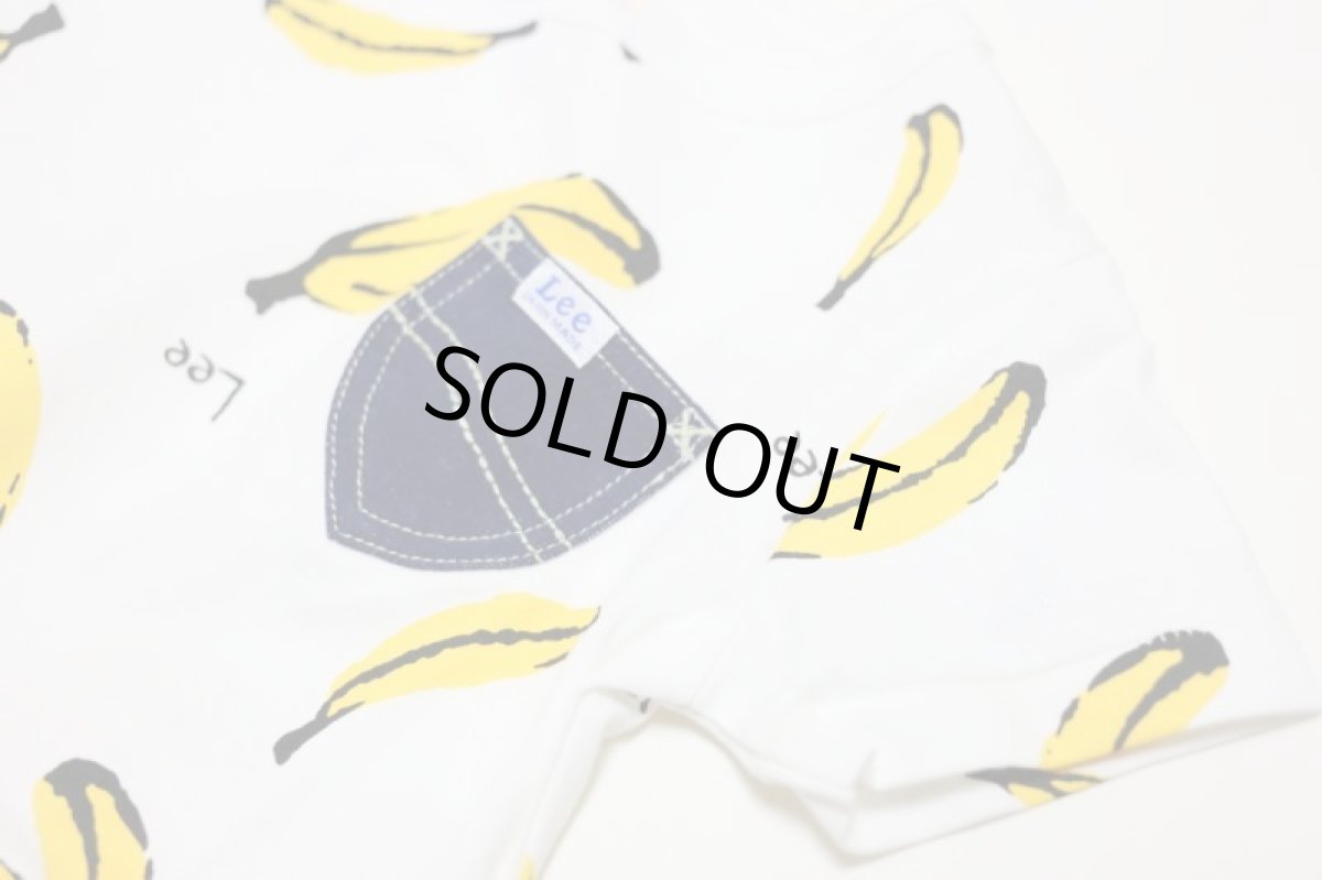 画像4: リーTシャツ ベビー キッズ 子供服 Leeバナナ総柄Tシャツ【ホワイト】【90-120cm】 (4)