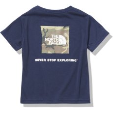 画像1: THE NORTH FACE S/S TNF Bug Free Square Camo Tee (ショートスリーブTNFバグフリースクエアカモロゴティー) 【NY/TNFネイビー】【100-150cm】 (1)