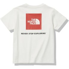 画像1: THE NORTH FACE S/S Square Logo Tee (ショートスリーブスクエアロゴティー) 【W/ホワイト】【100-150cm】 (1)