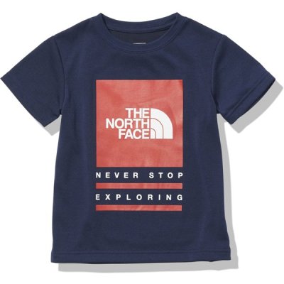 画像1: THE NORTH FACE S/S TNF Bug Free Logo Tee (ショートスリーブTNFバグフリーロゴティー) 【NY/TNFネイビー】【100-150cm】