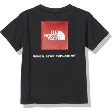 画像1: THE NORTH FACE S/S Square Logo Tee (ショートスリーブスクエアロゴティー) 【K/ブラック】【100-150cm】 (1)