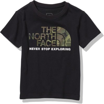 画像1: THE NORTH FACE S/S Camo Logo Tee (ショートスリーブカモロゴティー) 【K/ブラック】【100-150cm】