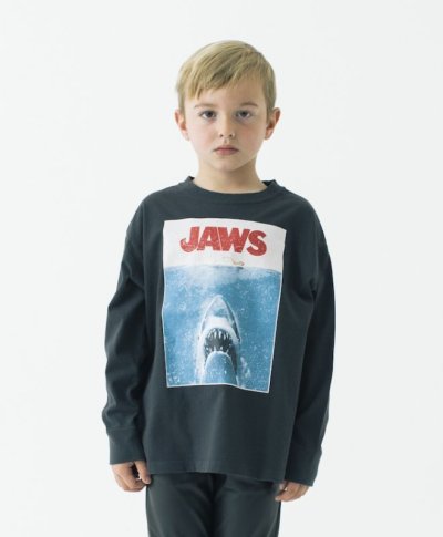 画像1: SMOOTHY UNIVERSAL Pictures ユニバーサル フィルムロングスリーブTシャツ【JAWS】【90-160cm】