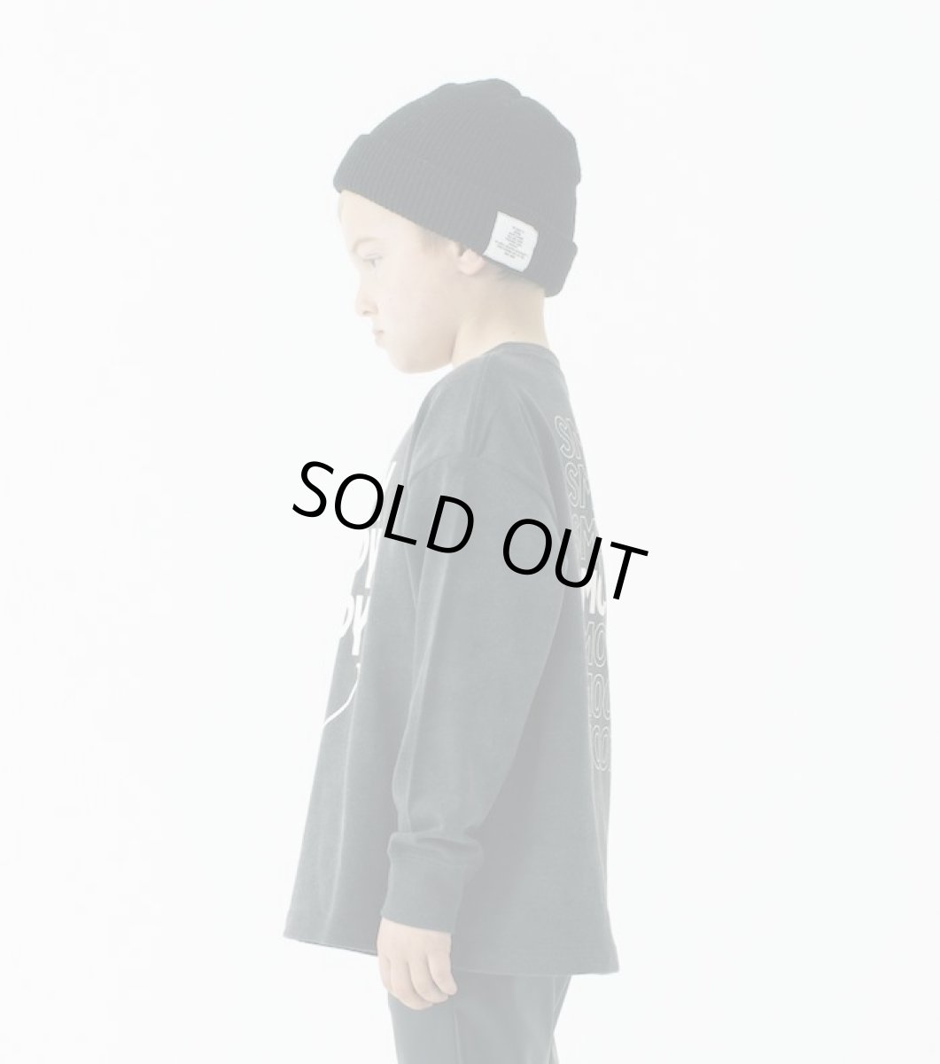 画像2: SMOOTHY HAPPY SMILEロングスリーブTシャツ【BLACK】【90-160cm】 (2)