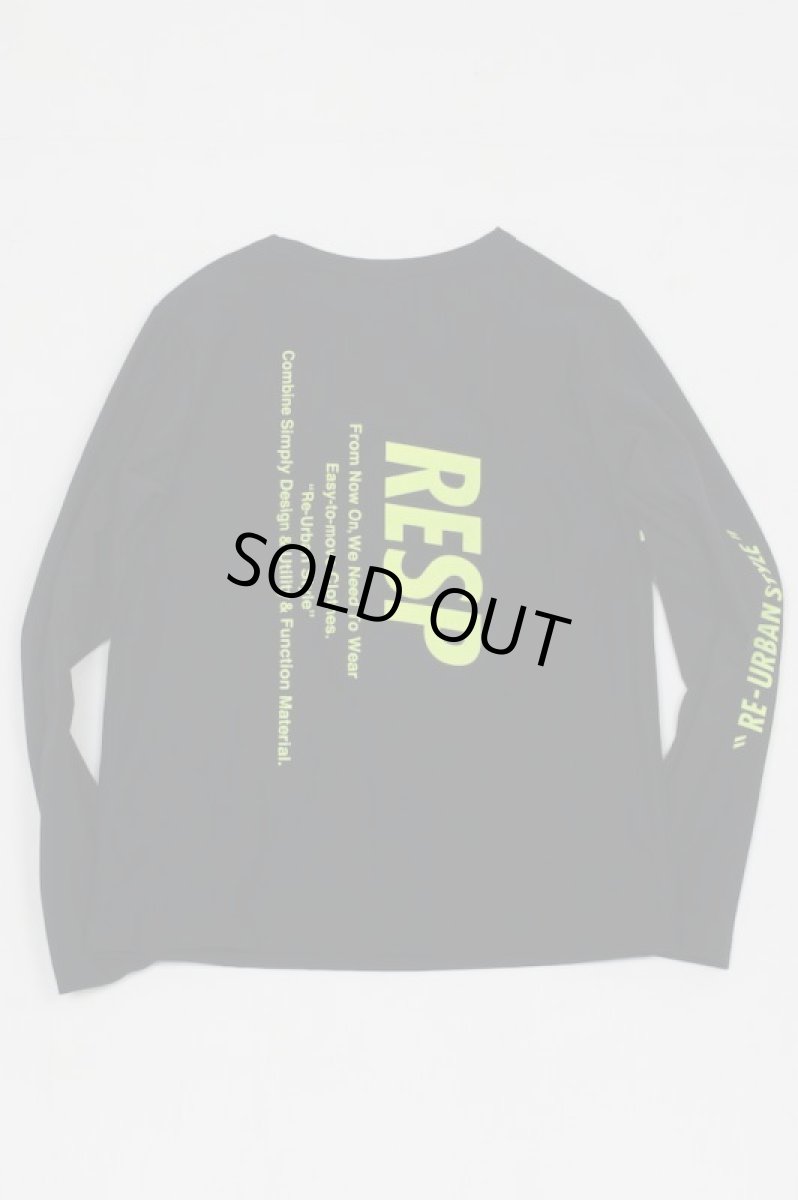 画像4: 【SALE20%OFF】RESP ラインロングスリーブTシャツ【BLACK】【130-160cm】 (4)