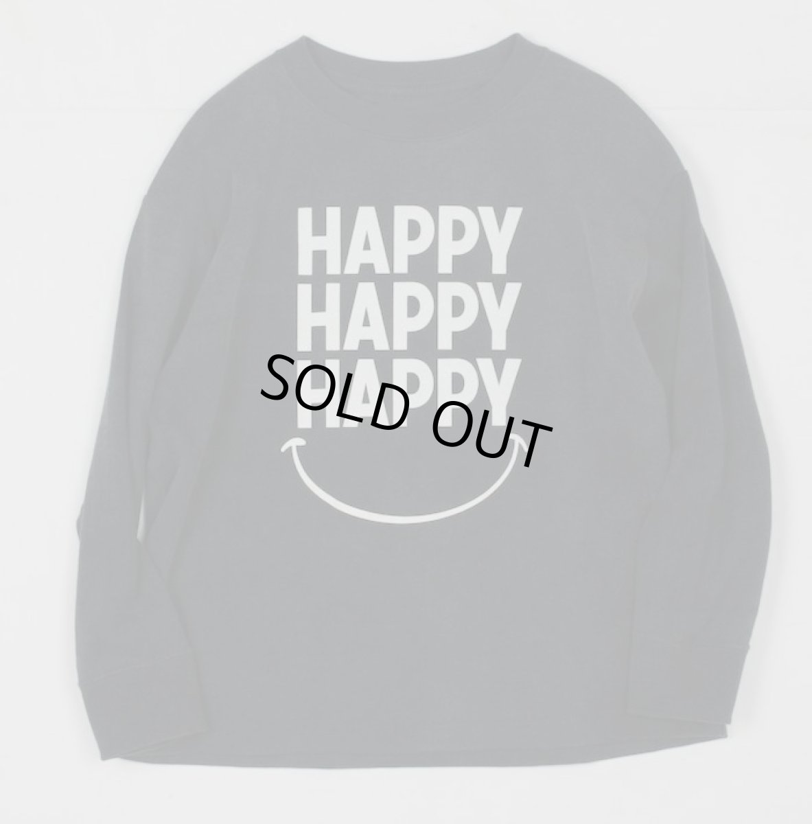 画像4: SMOOTHY HAPPY SMILEロングスリーブTシャツ【BLACK】【90-160cm】 (4)