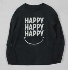 画像4: SMOOTHY HAPPY SMILEロングスリーブTシャツ【BLACK】【90-160cm】 (4)