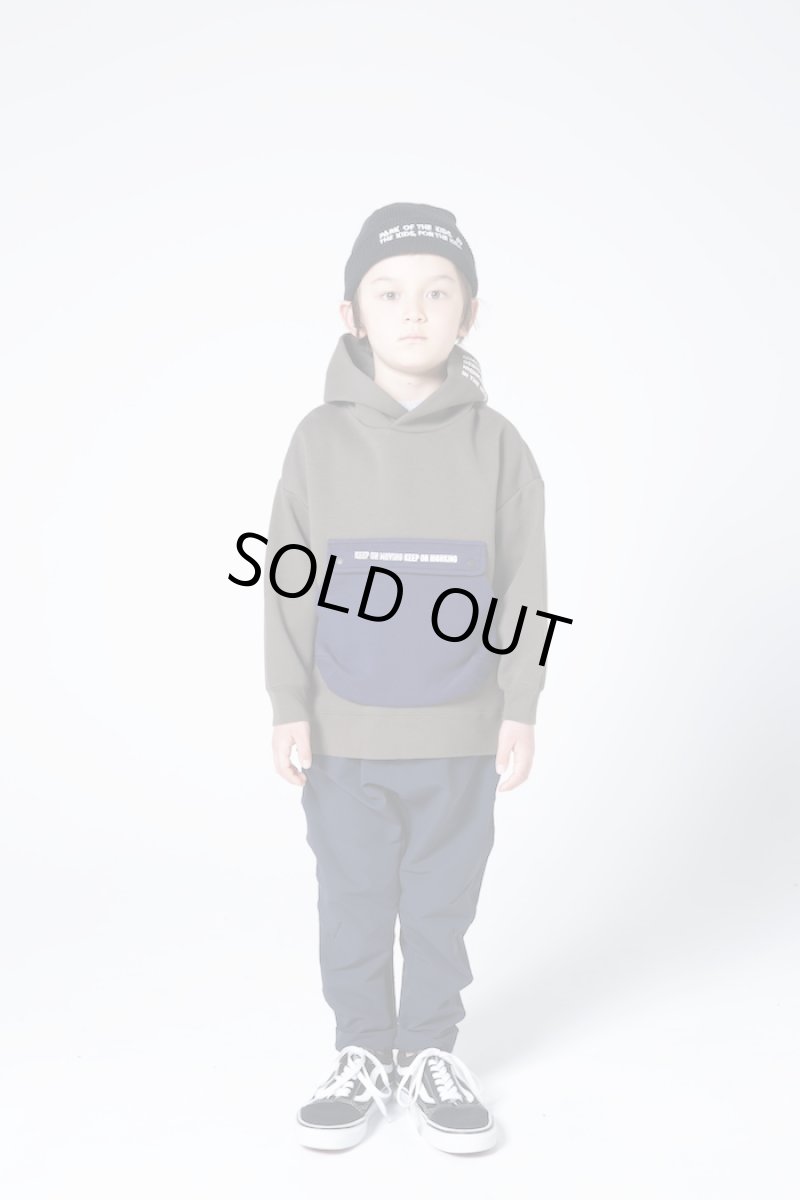 画像2: HIGHKING outside hoody【khaki】【100-120cm 】 (2)