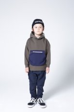 画像2: HIGHKING outside hoody【khaki】【100-120cm 】 (2)