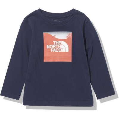 画像1: THE NORTH FACE L/S Graphic Tee (ロングスリーブグラフィックティー) 【NY/TNFネイビー】【100-150cm】