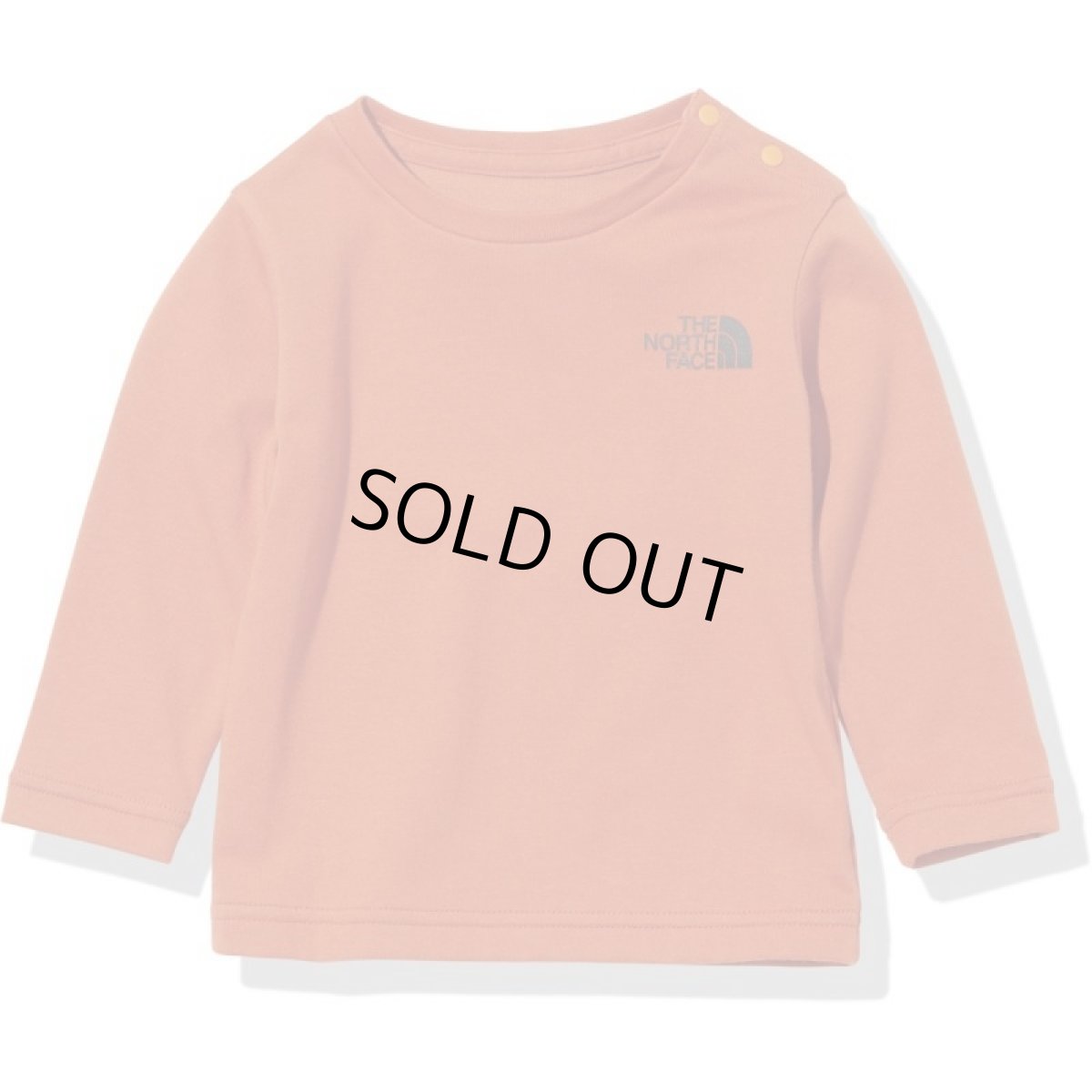 画像2: THE NORTH FACE B L/S Square Logo Tee (ロングスリーブスクエアロゴティー) 【BH/バーントオーチャー】【80-90cm】 (2)