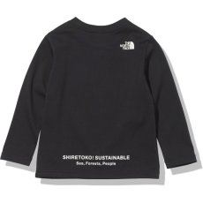 画像2: ノースフェイス 長袖Tシャツ キッズ ジュニア 子供服 THE NORTH FACE L/S Shiretoko Toko Tee (ロングスリーブシレトコトコティー) 【K/ブラック】【100-150cm】 (2)