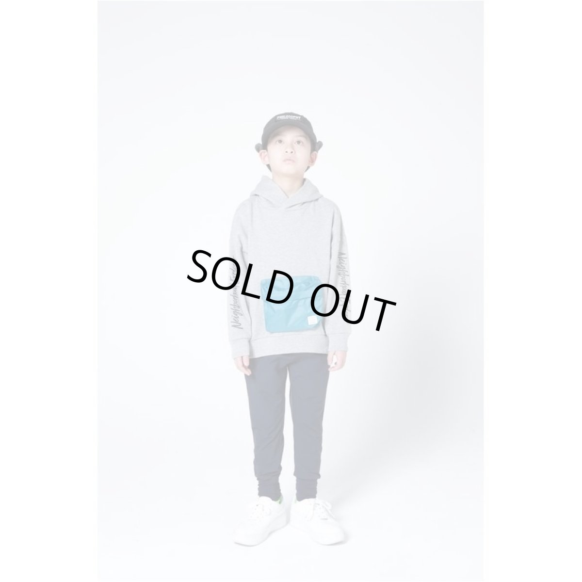 画像2: HIGHKING trico hoody【gray】【100-120cm 】 (2)