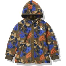 画像1: THE NORTH FACE Camp-bell Fleece Hoodie (キャンベルフリースフーディー) 【FO/フォレストパークオリーブ】【100-150cm】 (1)