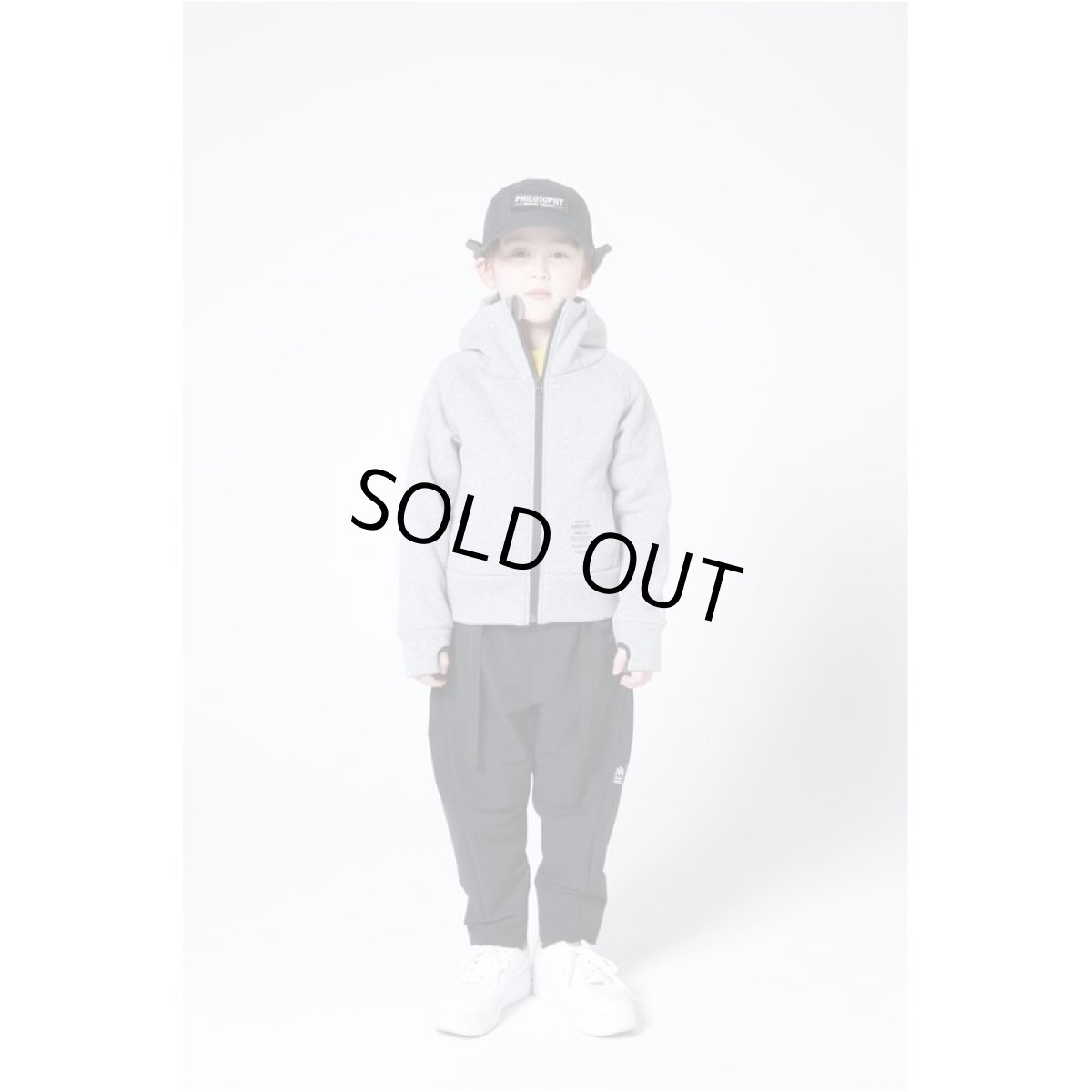 画像2: HIGHKING stealth hoody【gray】【100-120cm 】 (2)