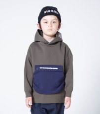 画像1: HIGHKING outside hoody【khaki】【100-120cm 】 (1)