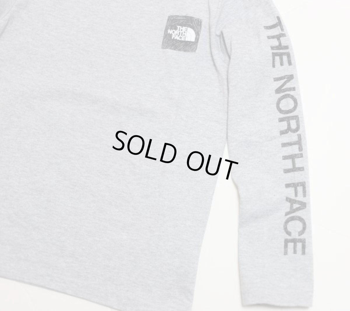 画像4: THE NORTH FACE L/S Sleeve Graphic Tee (ロングスリーブスリーブグラフィックティー) 【Z/ミックスグレー】【100-150cm】 (4)