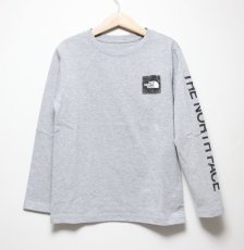画像2: THE NORTH FACE L/S Sleeve Graphic Tee (ロングスリーブスリーブグラフィックティー) 【Z/ミックスグレー】【100-150cm】 (2)