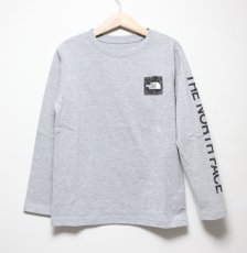 画像2: THE NORTH FACE L/S Sleeve Graphic Tee (ロングスリーブスリーブグラフィックティー) 【Z/ミックスグレー】【100-150cm】 (2)