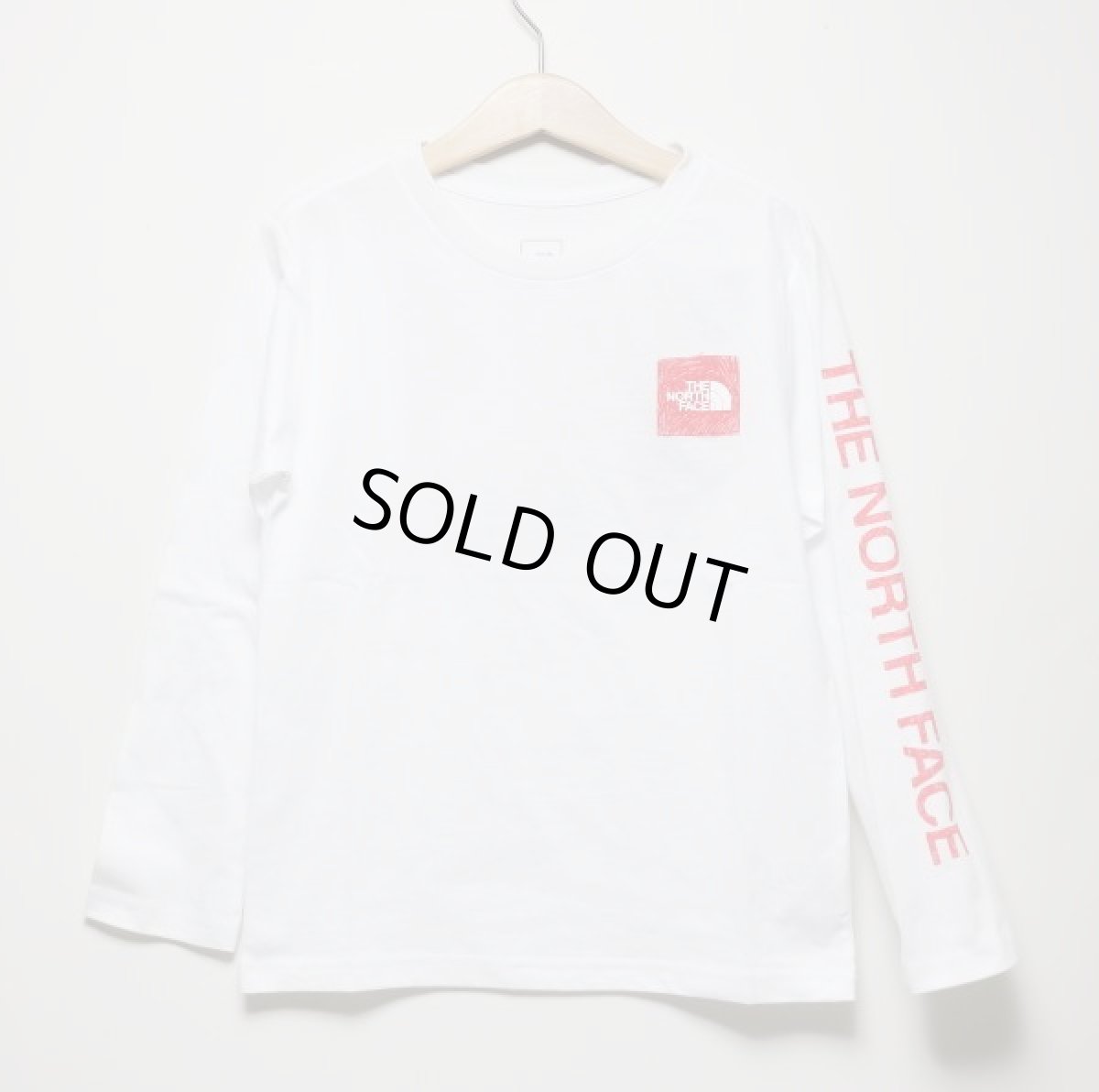 画像2: THE NORTH FACE L/S Sleeve Graphic Tee (ロングスリーブスリーブグラフィックティー) 【W/ホワイト】【100-150cm】 (2)
